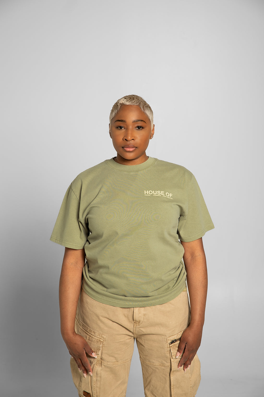 House Of Prayer Green Tee