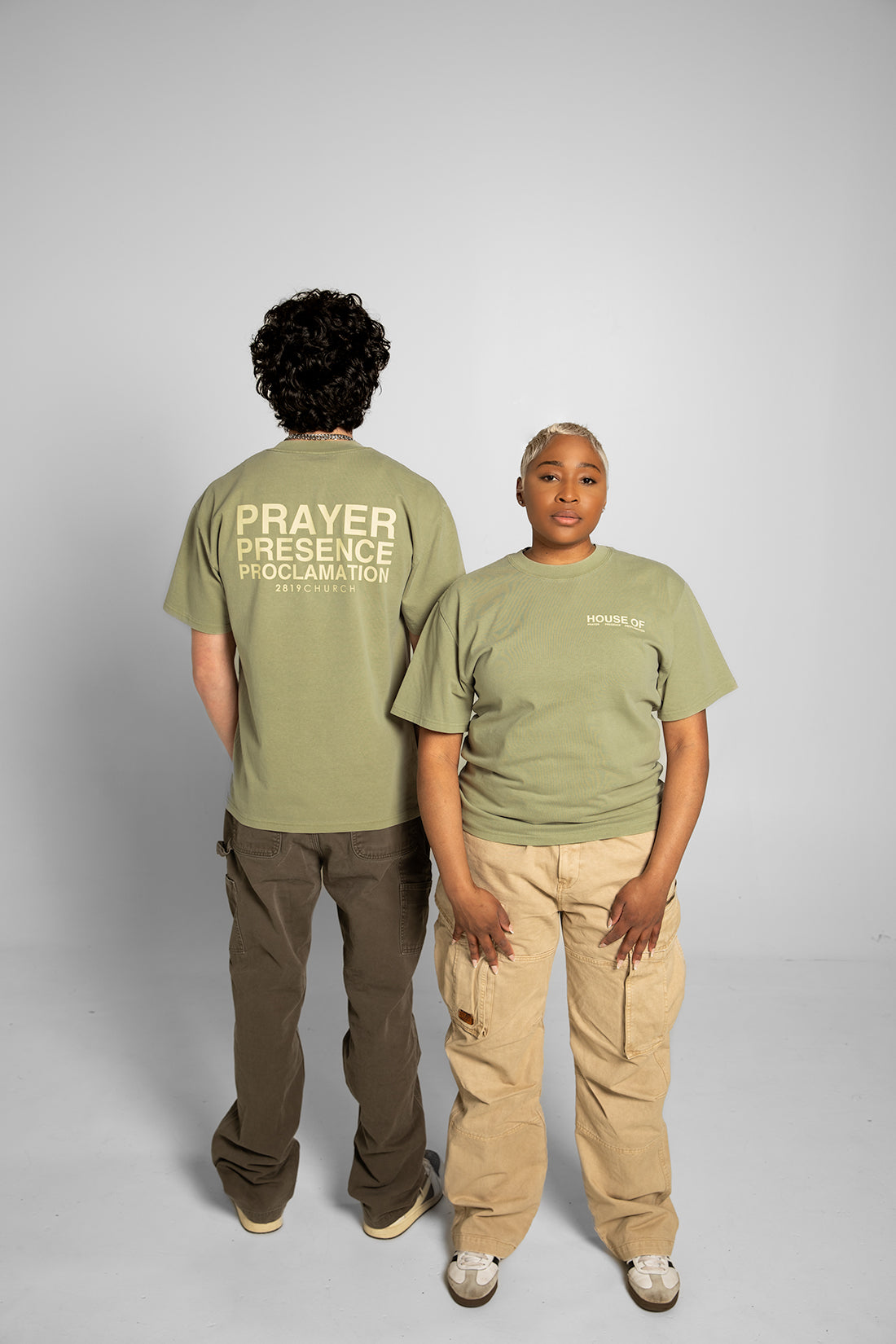 House Of Prayer Green Tee