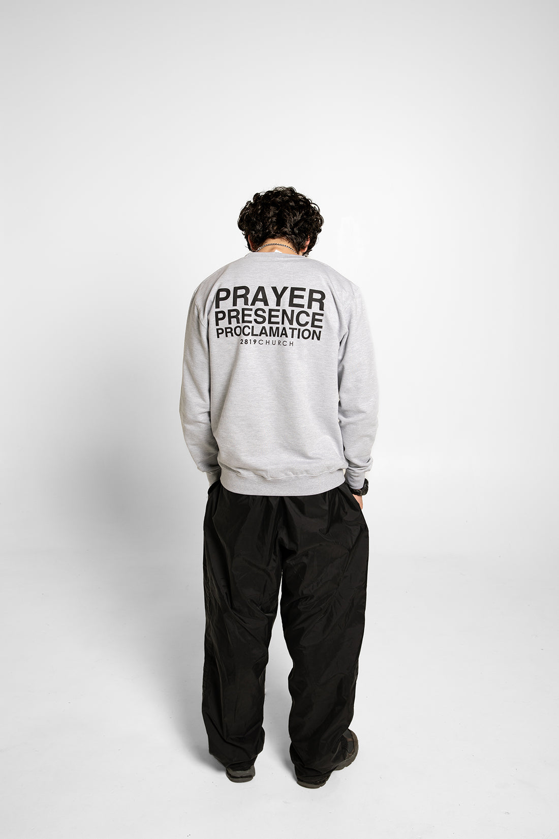 House Of Prayer Gray Crew