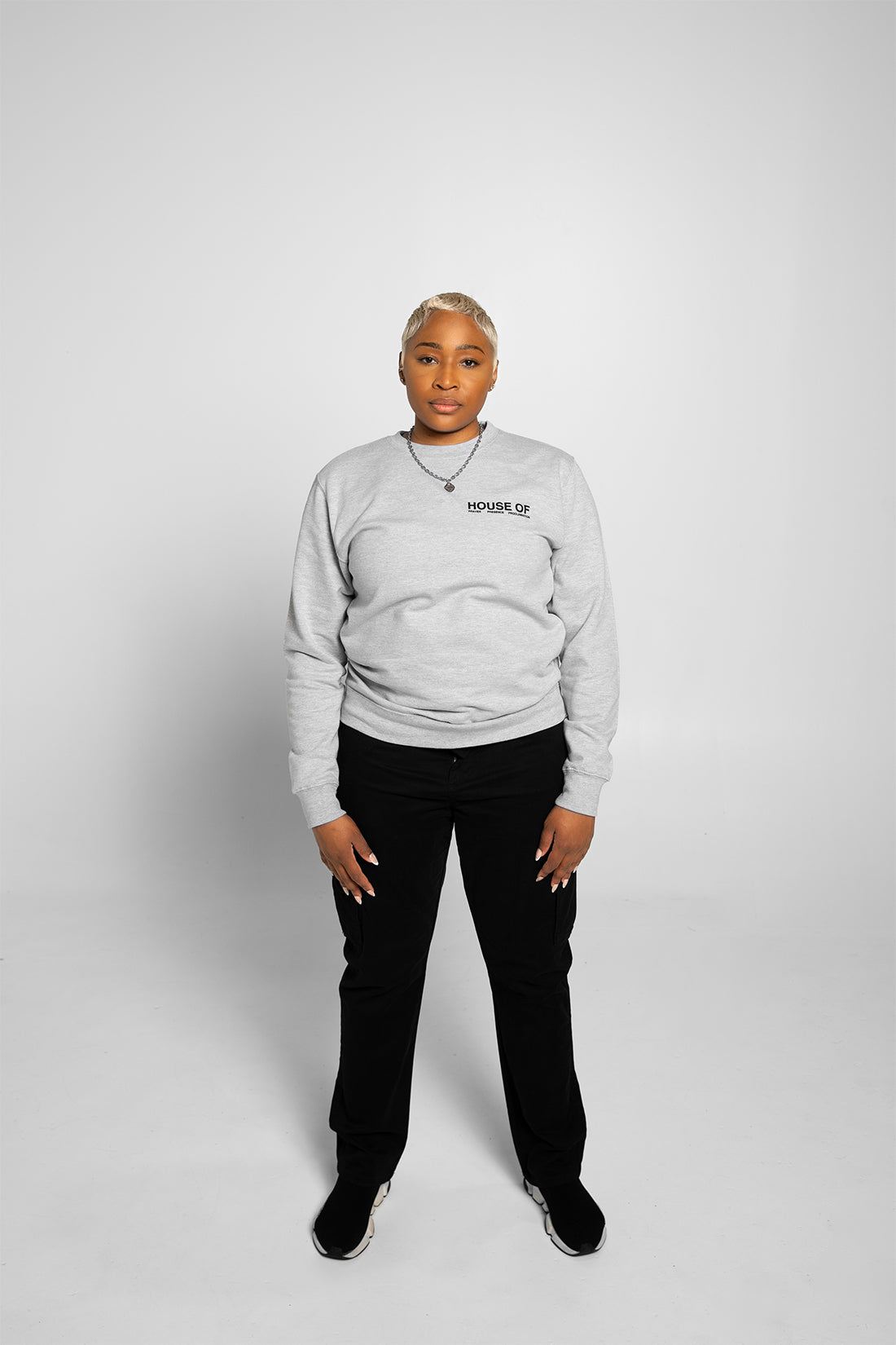 House Of Prayer Gray Crew