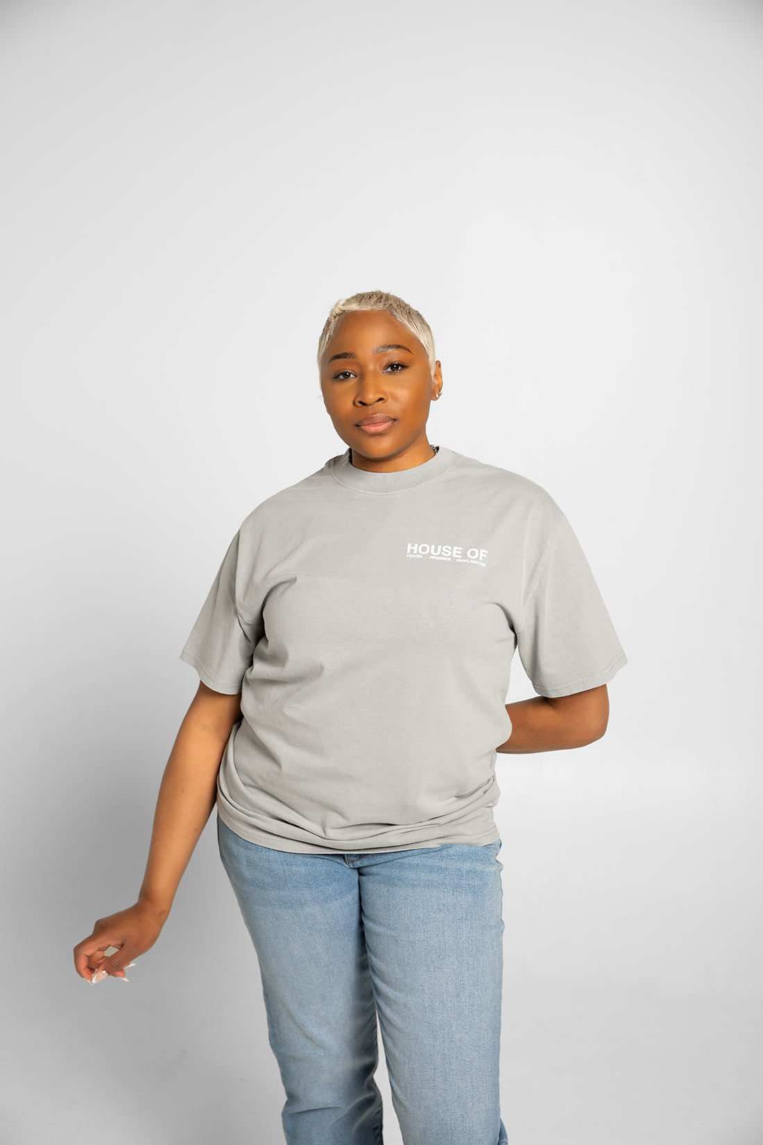 House Of Prayer Gray Tee