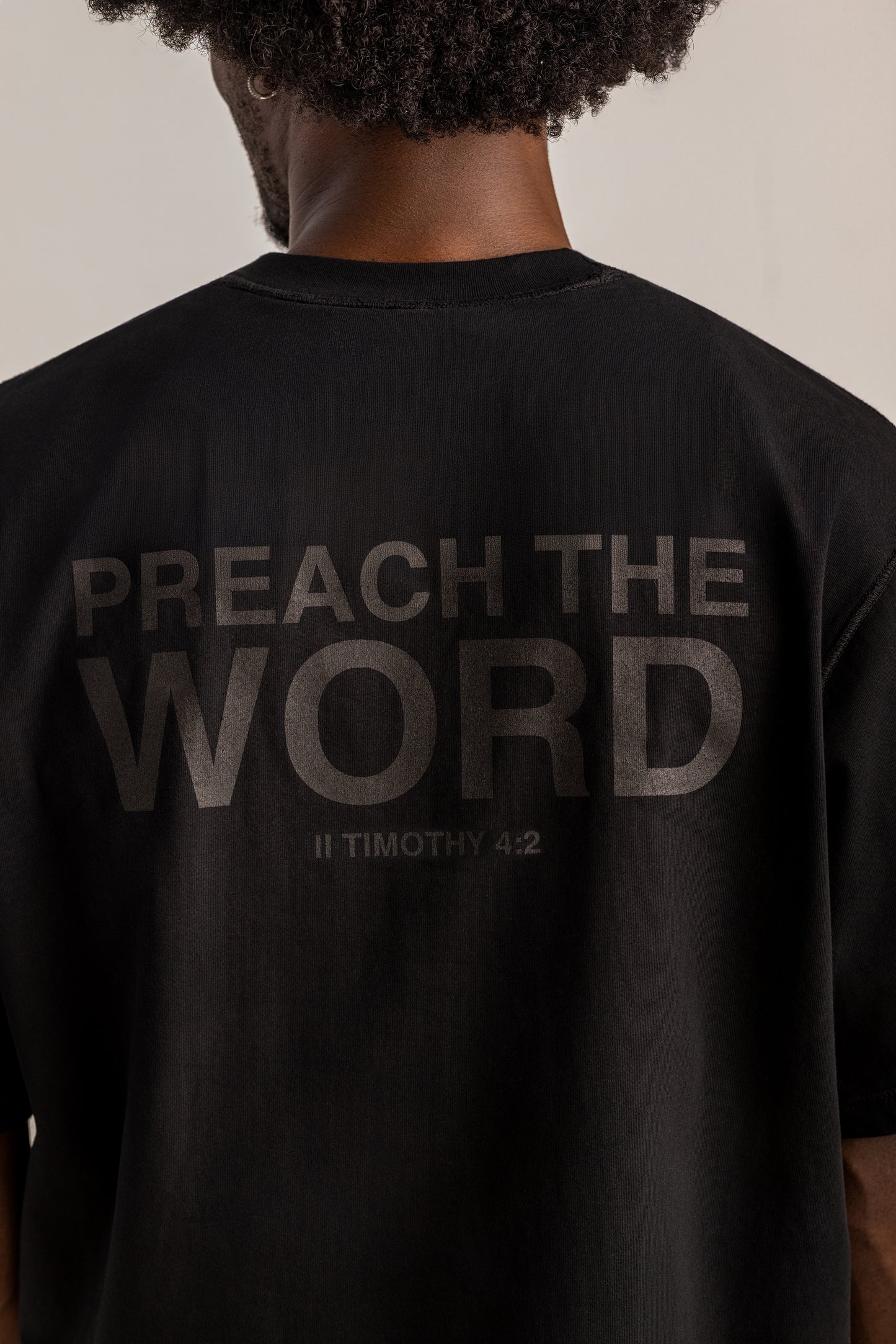 Preach The Word Tee - Black/Black