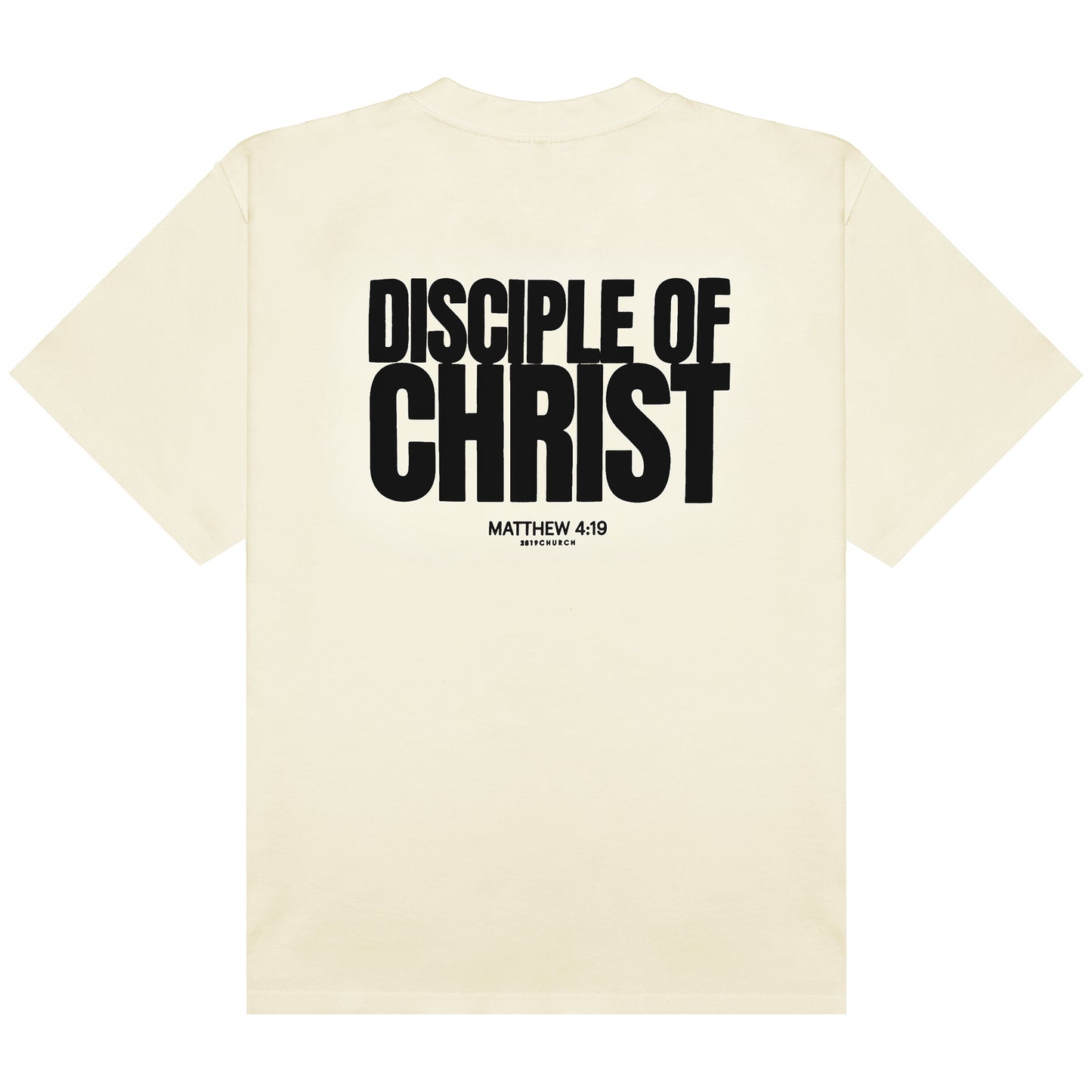 Disciple of Christ Cream/Black Tee