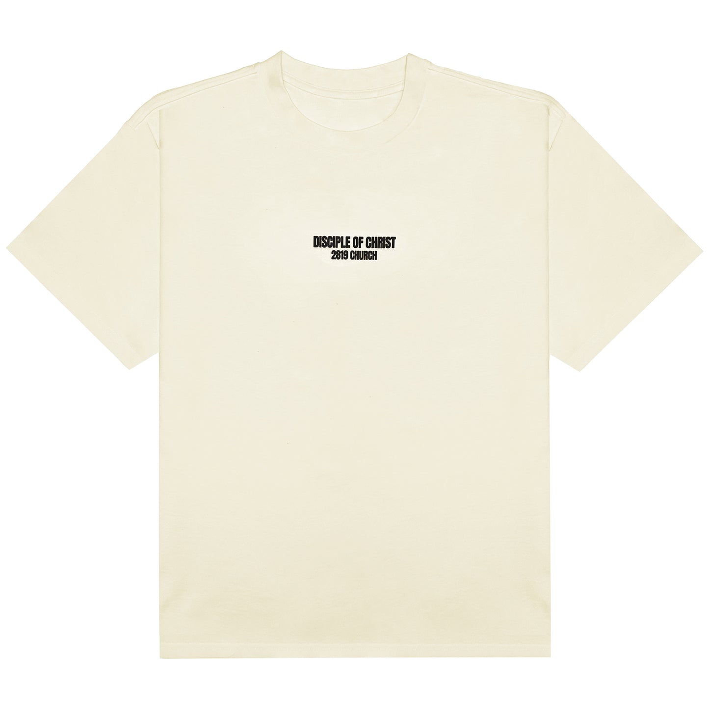 Disciple of Christ Cream/Black Tee