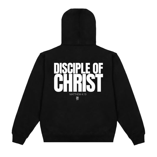 Disciple of Christ Hoodie - Black/White