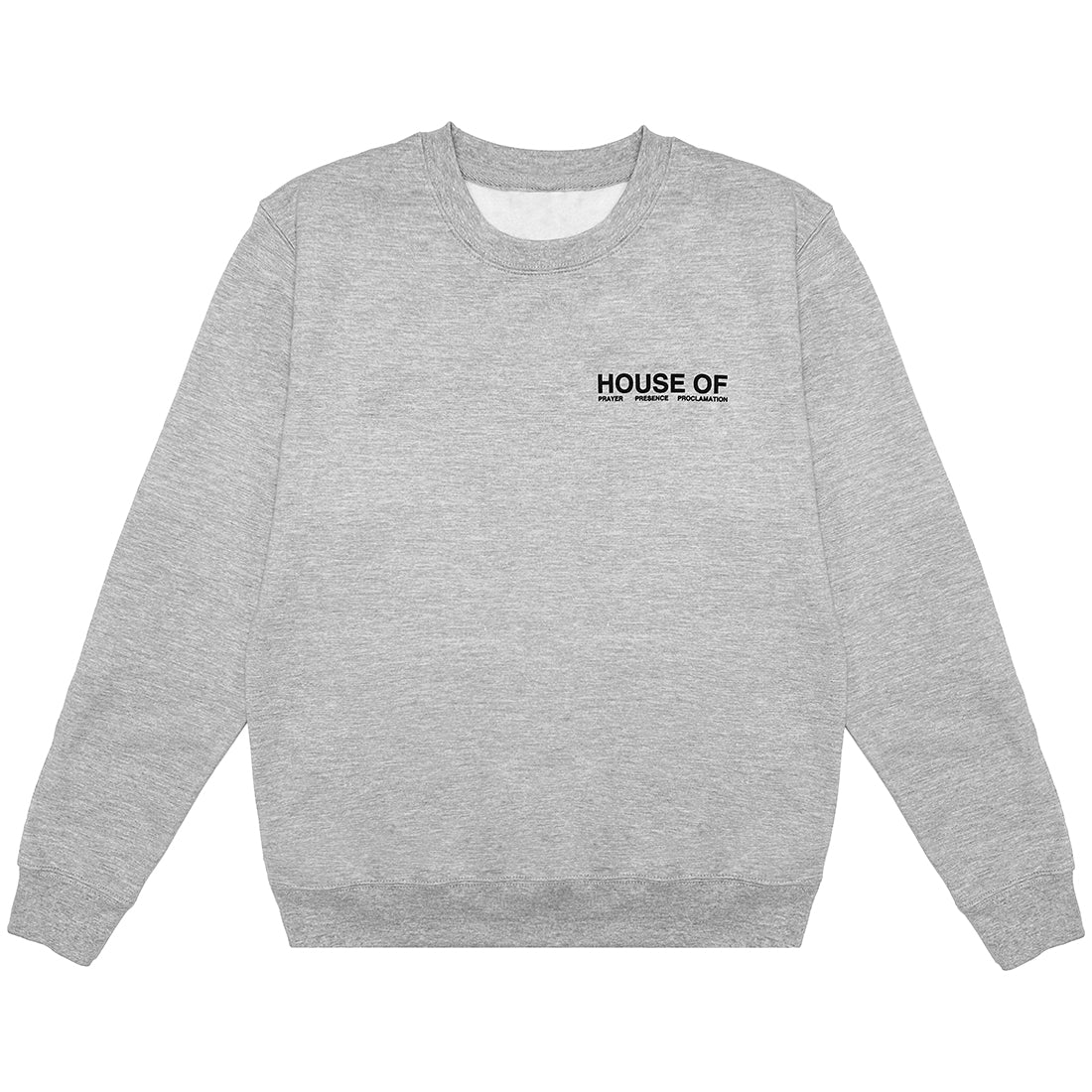 House Of Prayer Gray Crew