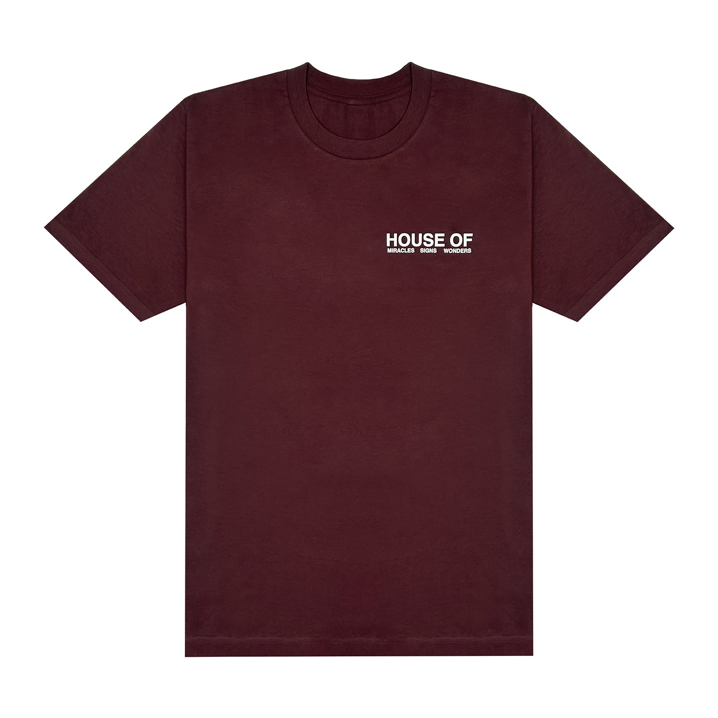 House of Miracles Burgundy Tee