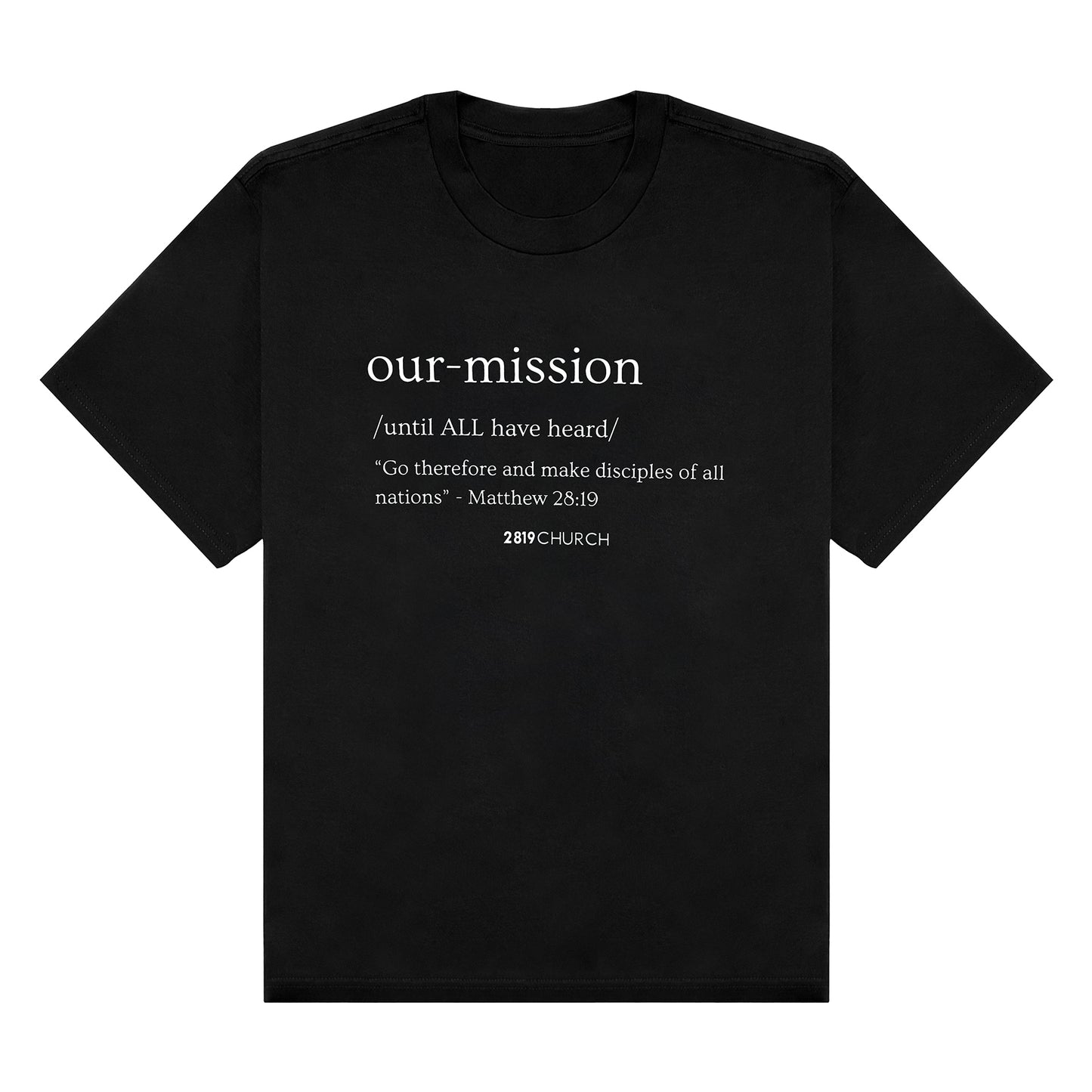Our Mission Black Tee