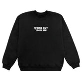 Wring Out Your Sin Crew - Black/White