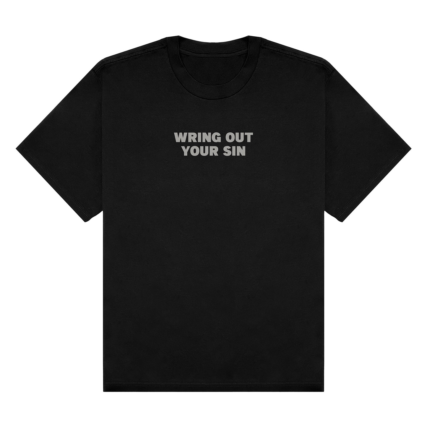 Wring Out Your Sin Tee - Black/Gray