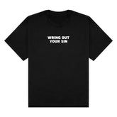 Wring Out Your Sin Tee - Black/White