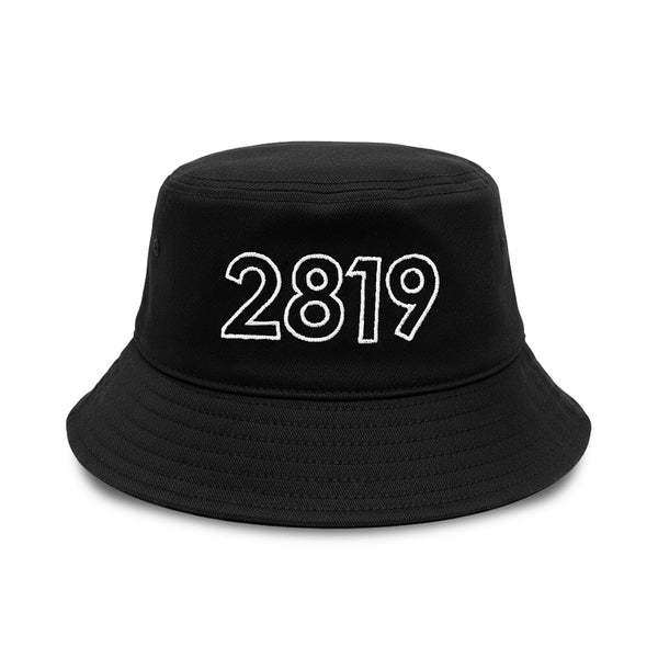 2819 Embroidered Bucket Hat Black