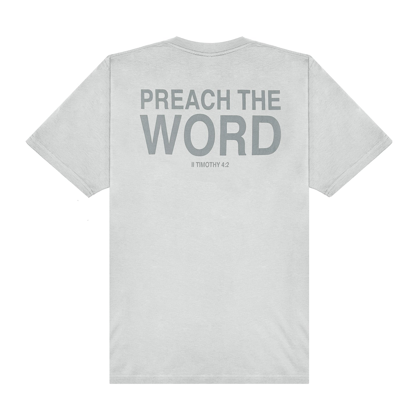 Preach The Word Tee - Gray/Gray