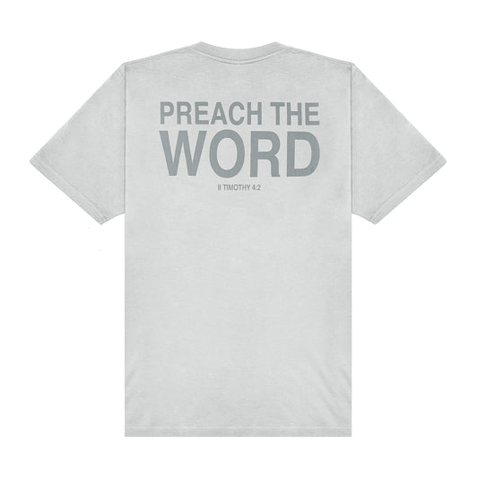 Preach The Word Tee - Gray/Gray