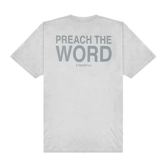 Preach The Word tee in gray