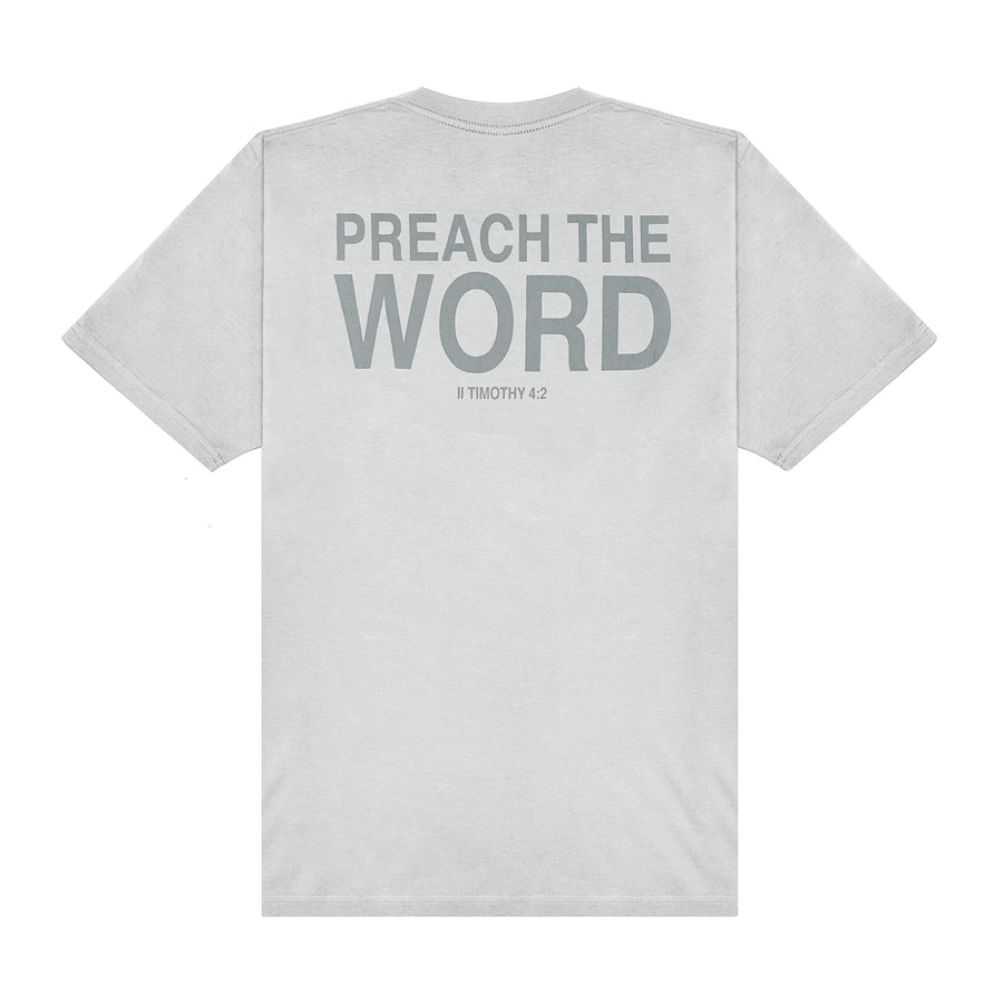 Preach The Word tee in gray