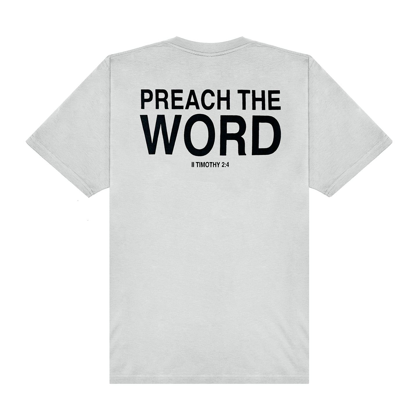 Preach The Word Tee - Gray/Black
