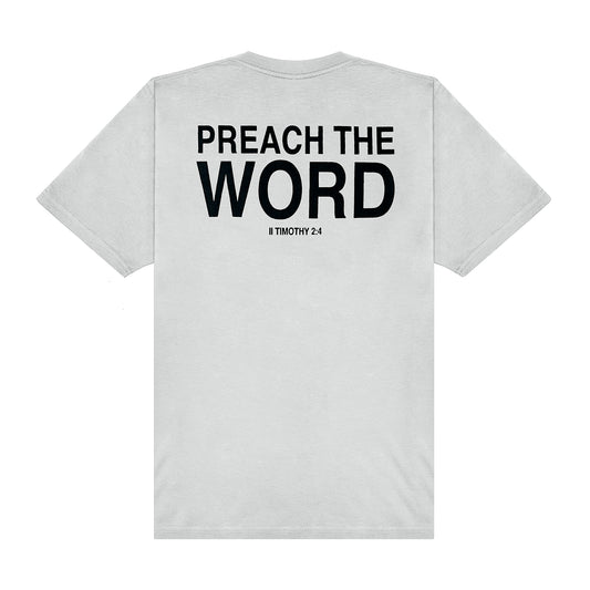 Preach The Word Tee - Gray/Black