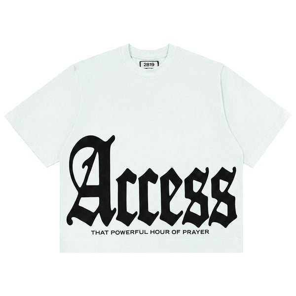 Access Old English Tee - Cream