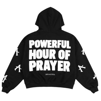 Powerful Hour Of Prayer Hoodie - Black