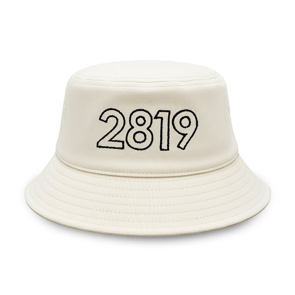 2819 Embroidered Bucket Hat Ecru