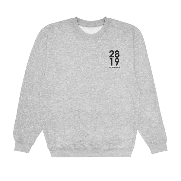 Digital Disciple light gray crewneck