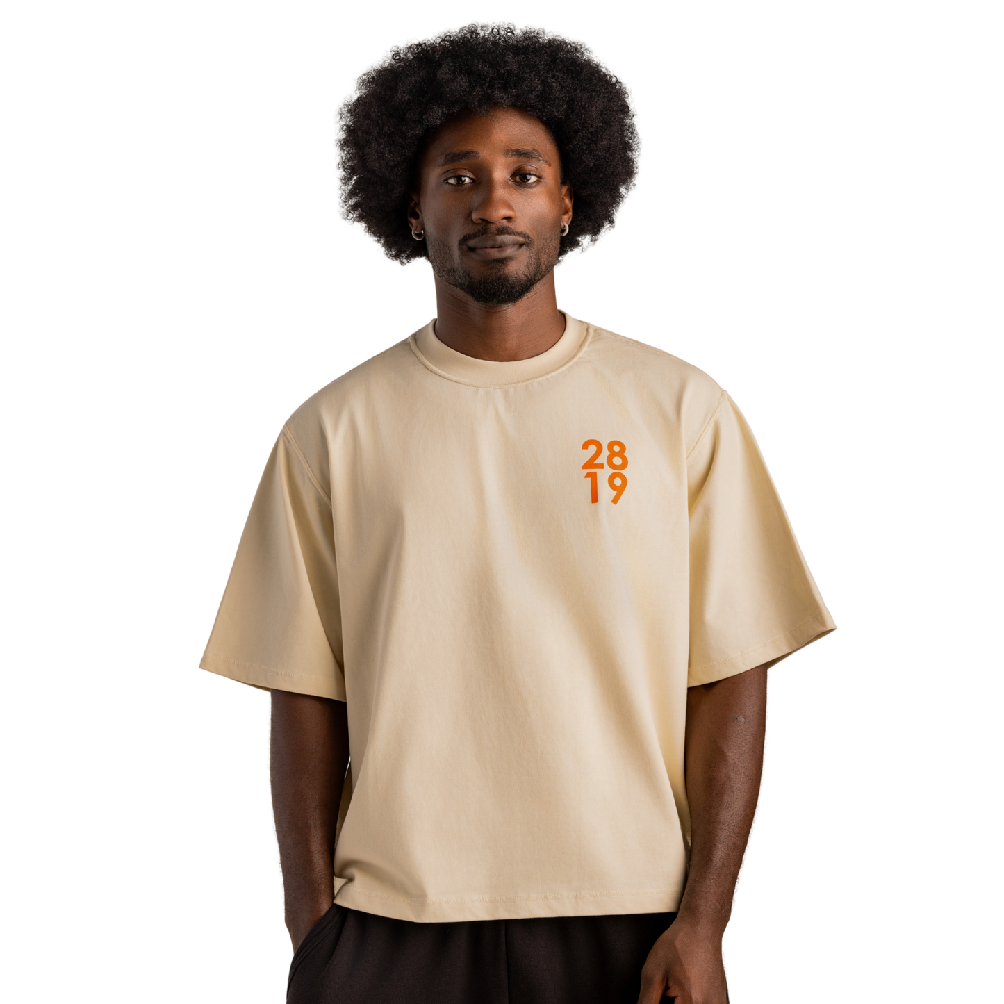 Preach The Word Tee - Cream/Orange