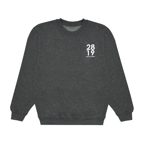 Digital Disciple charcoal crewneck