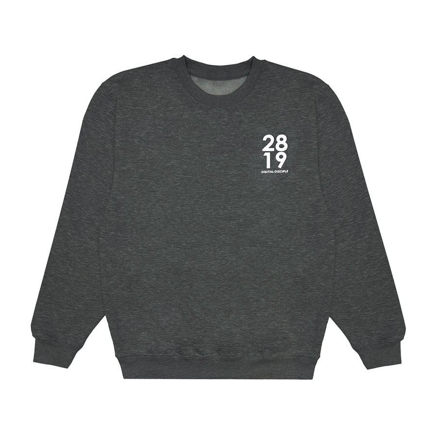 Digital Disciple charcoal crewneck