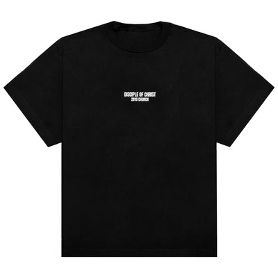 Disciple of Christ Black Tee - Black/White
