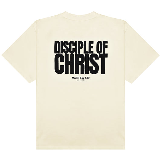 Disciple of Christ Cream/Black Tee