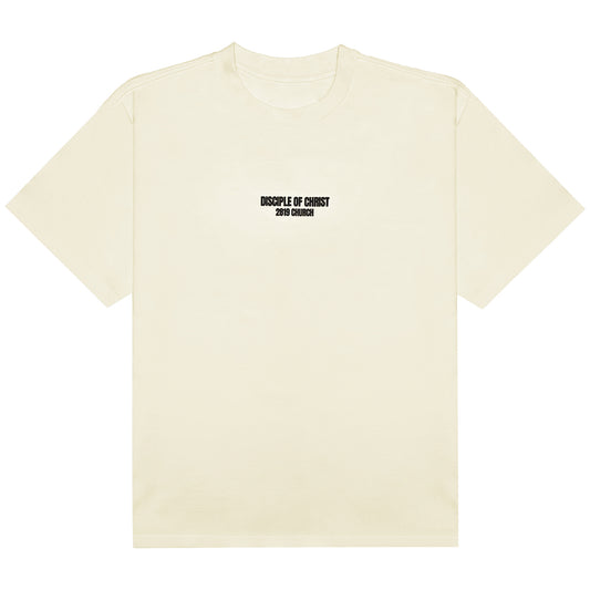 Disciple of Christ Cream/Black Tee