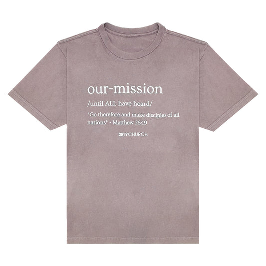 Our Mission Mauve Tee