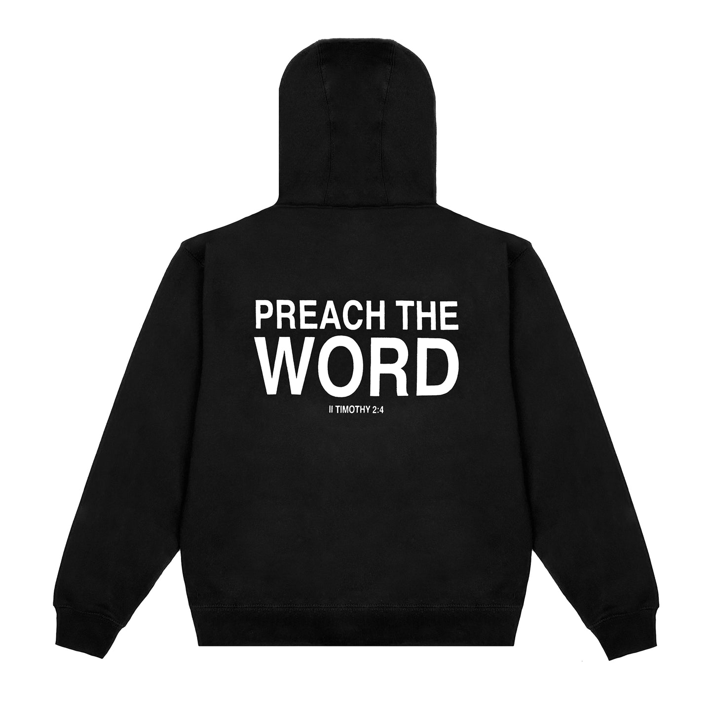 Preach The Word Hoodie - Black/White