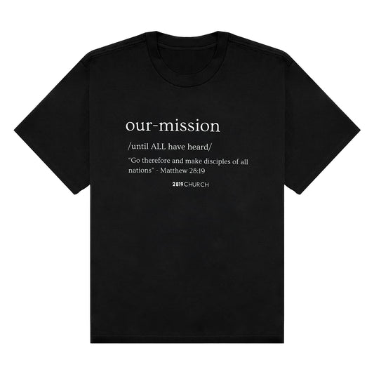 Our Mission Black Tee