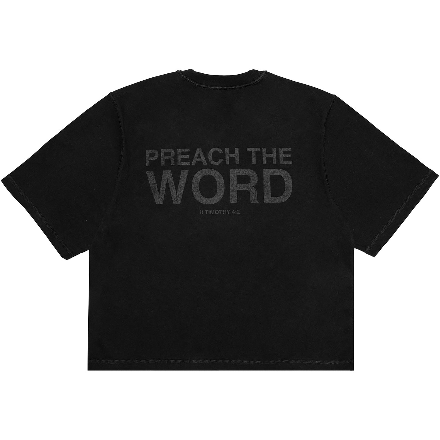 Preach The Word Tee - Black/Black