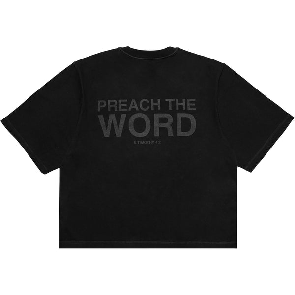 Preach The Word Tee - Black/Black