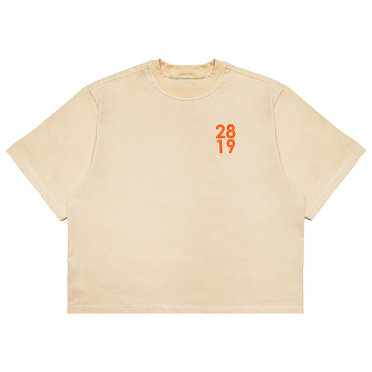 Preach The Word Tee - Cream/Orange