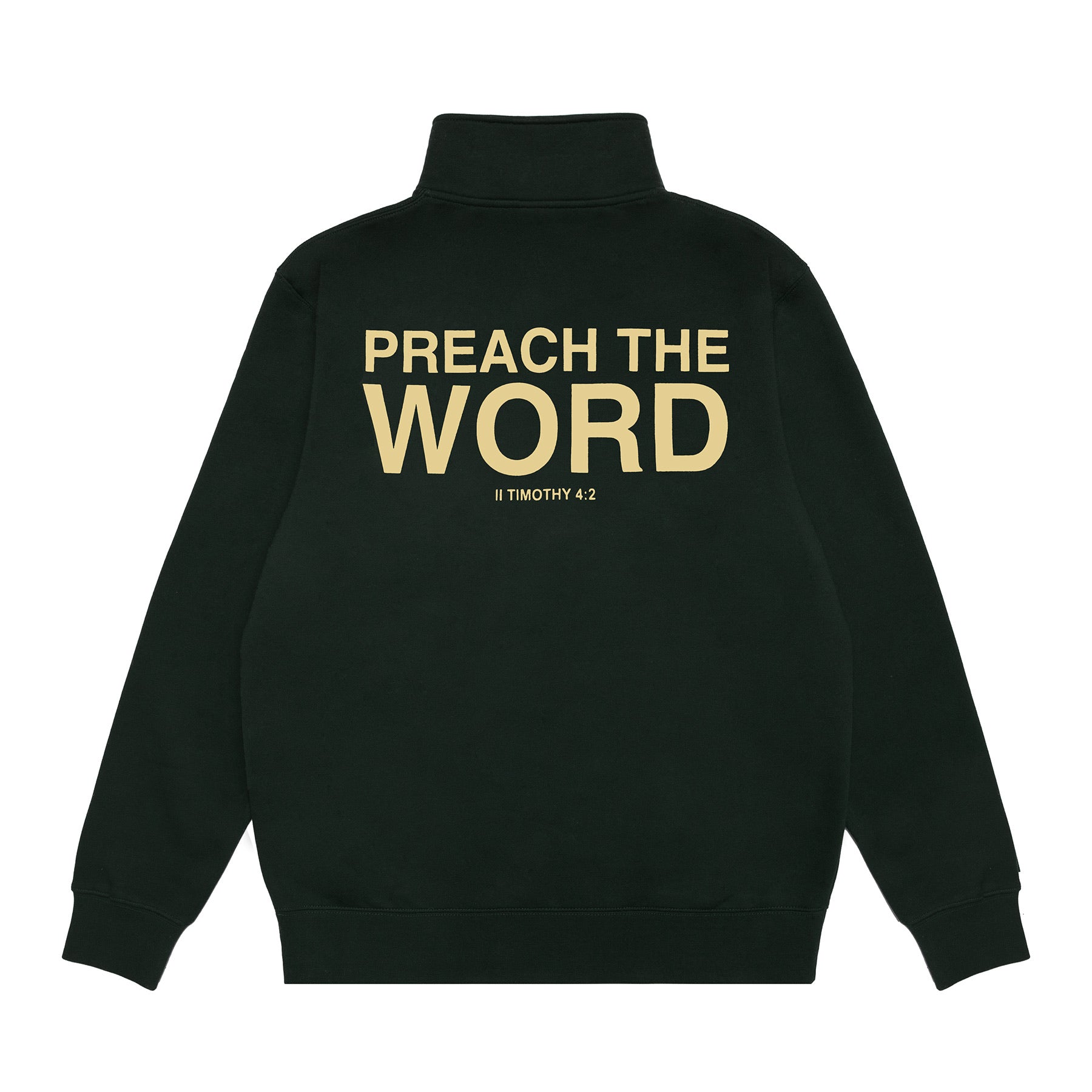 Preach The Word Quarter Zip - Pine/Cream – 2819 Store