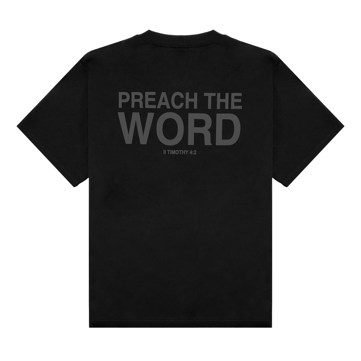 Preach The Word Tee - Black/Gray