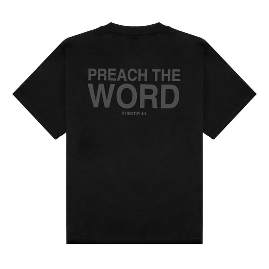 Preach The Word Tee - Black/Gray