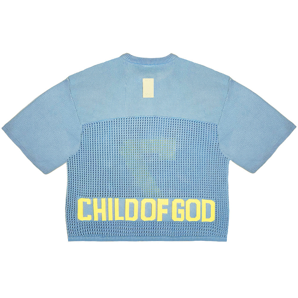 トップス Marble Print Jersey Crew Neck Top - blue Marble Print Jersey Crew Neck Top