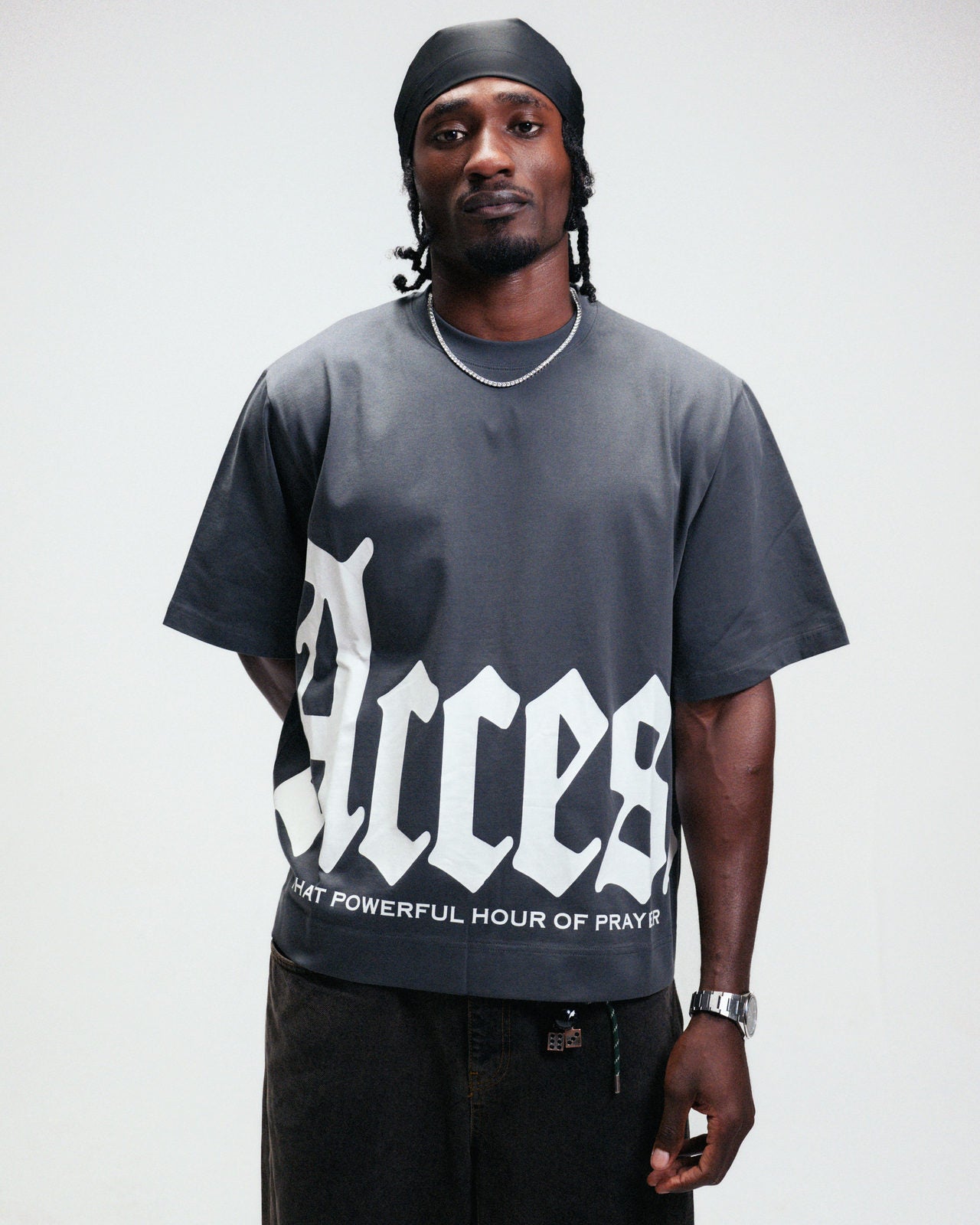 Access Tee · Charcoal from the ACCESS 2026 lookbook